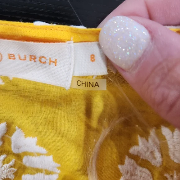 Yellow Floral Lace Dress - Picture 5 of 11